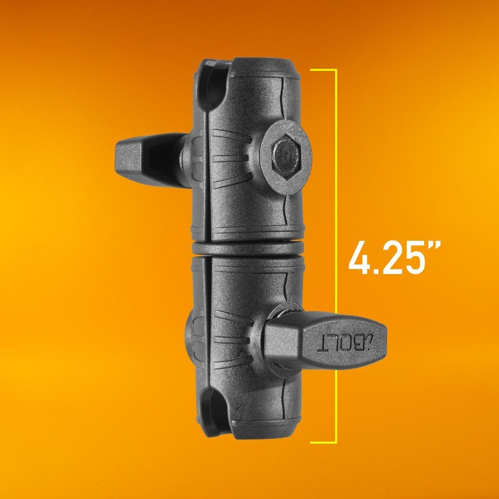 iBOLT 25mm Composite Octo Pattern Double Socket Swivel Arm