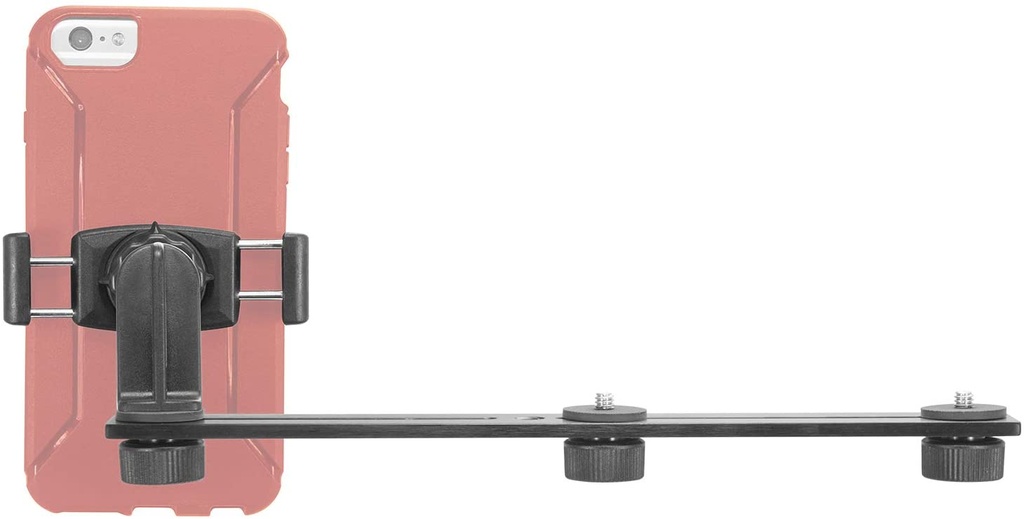 iBOLT 10 inch Tripod Camera Slider Bar with 3 Camera Screw