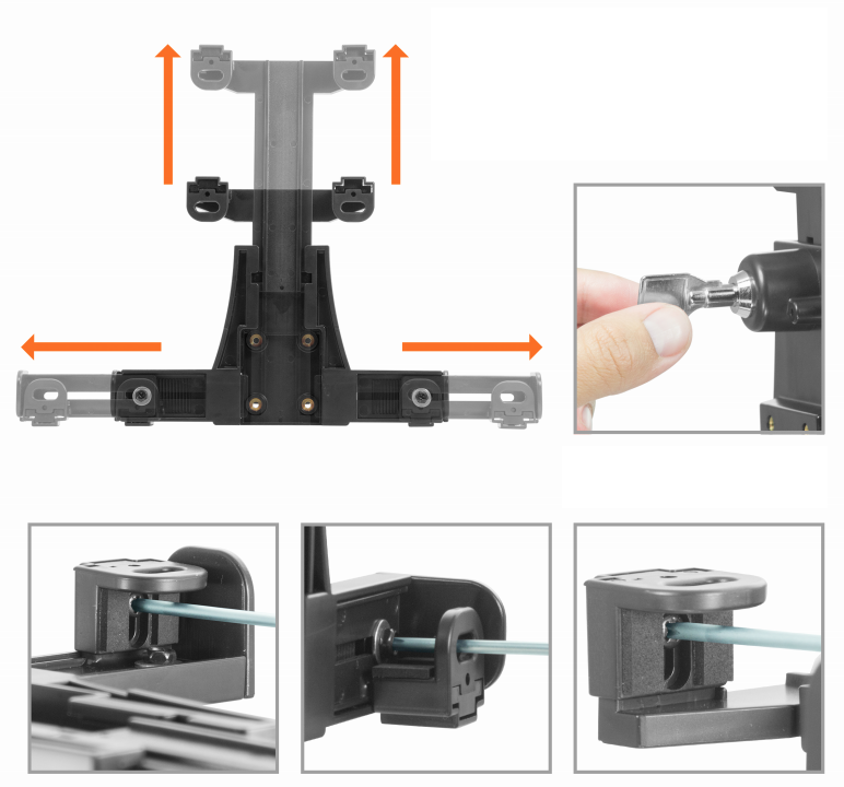 Plastic locking tablet Holder