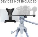 iBOLT 10 inch Tripod Camera Slider Bar with 3 Camera Screw & Holder