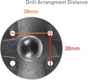 iBOLT 25mm Composite AMPS Round Adapter Plate