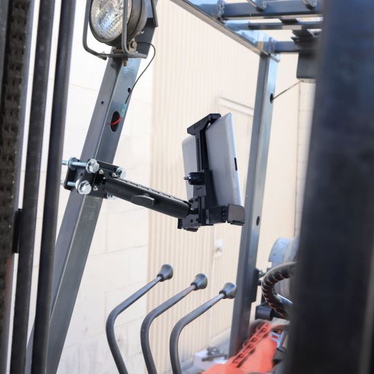 iBOLT 7 inch Robust ABS Locking Forklift Pillar Tablet Mount