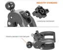iBOLT 25mm / 1 inch Ball to Clamp Post / Pole / Handlebar Mount Base / Adapter 