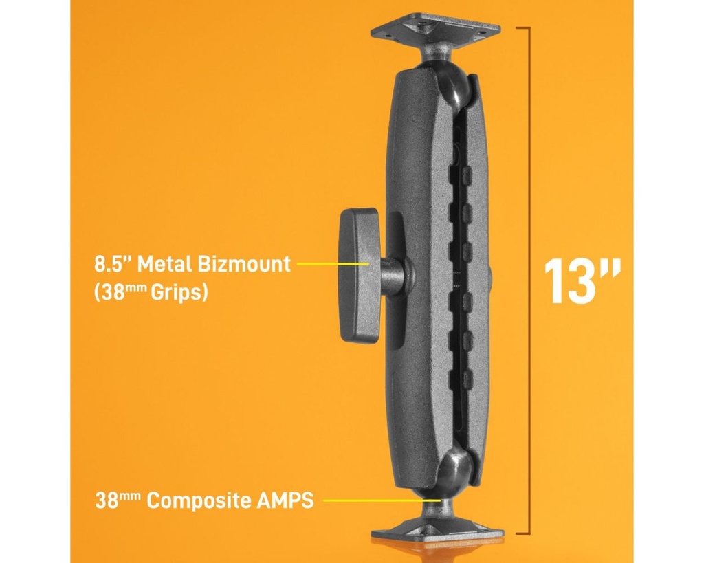 iBOLT 38mm / 1.5 inch Composite Rectangular AMPS Pattern to AMPS Pattern Drill Base