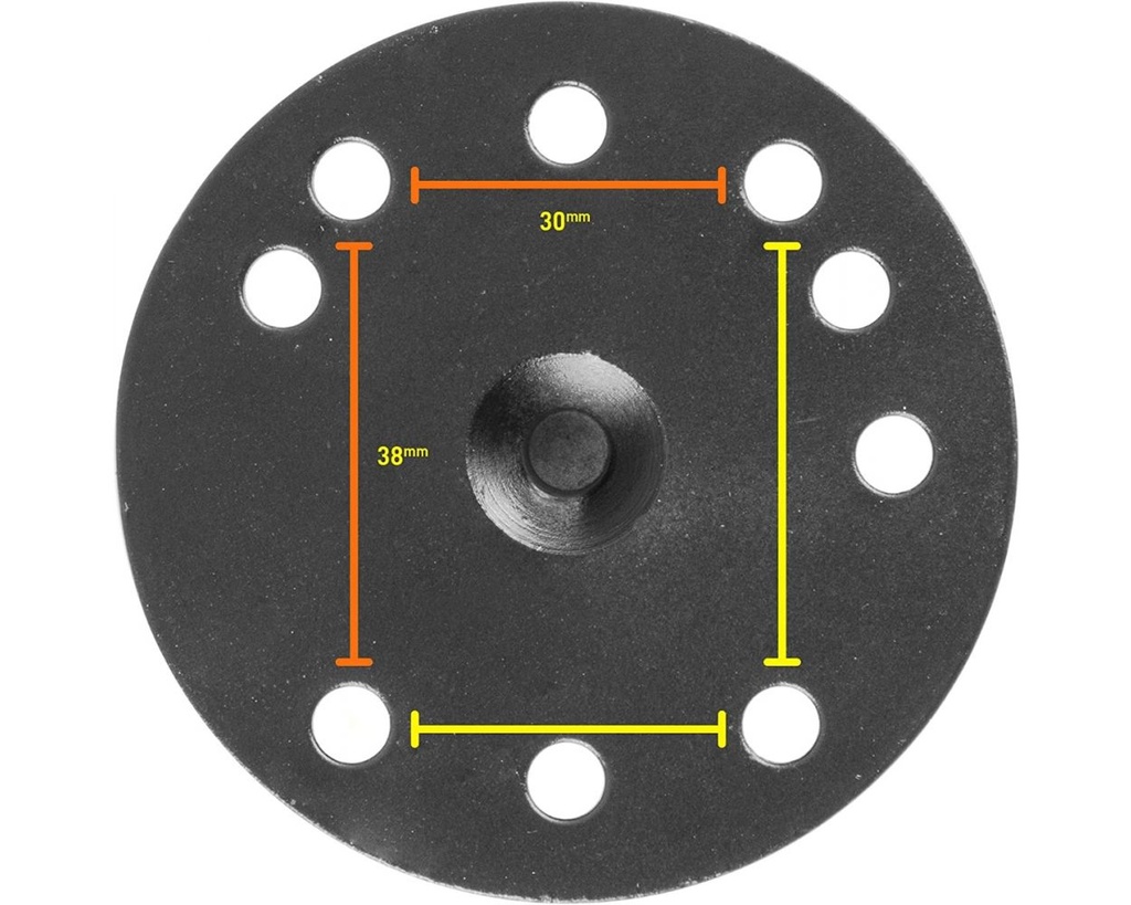 iBOLT 38mm / 1.5 inch Metal AMPS Round Adapter Plate