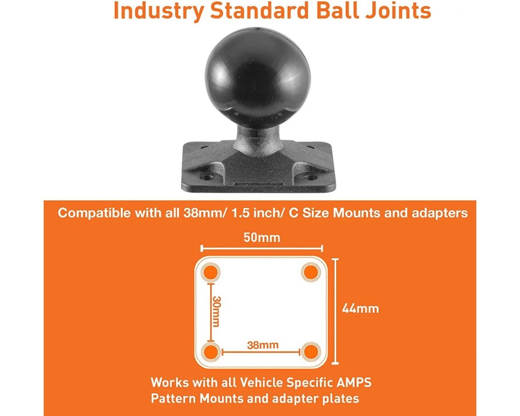 iBOLT 38mm Ball to AMPS Adapter