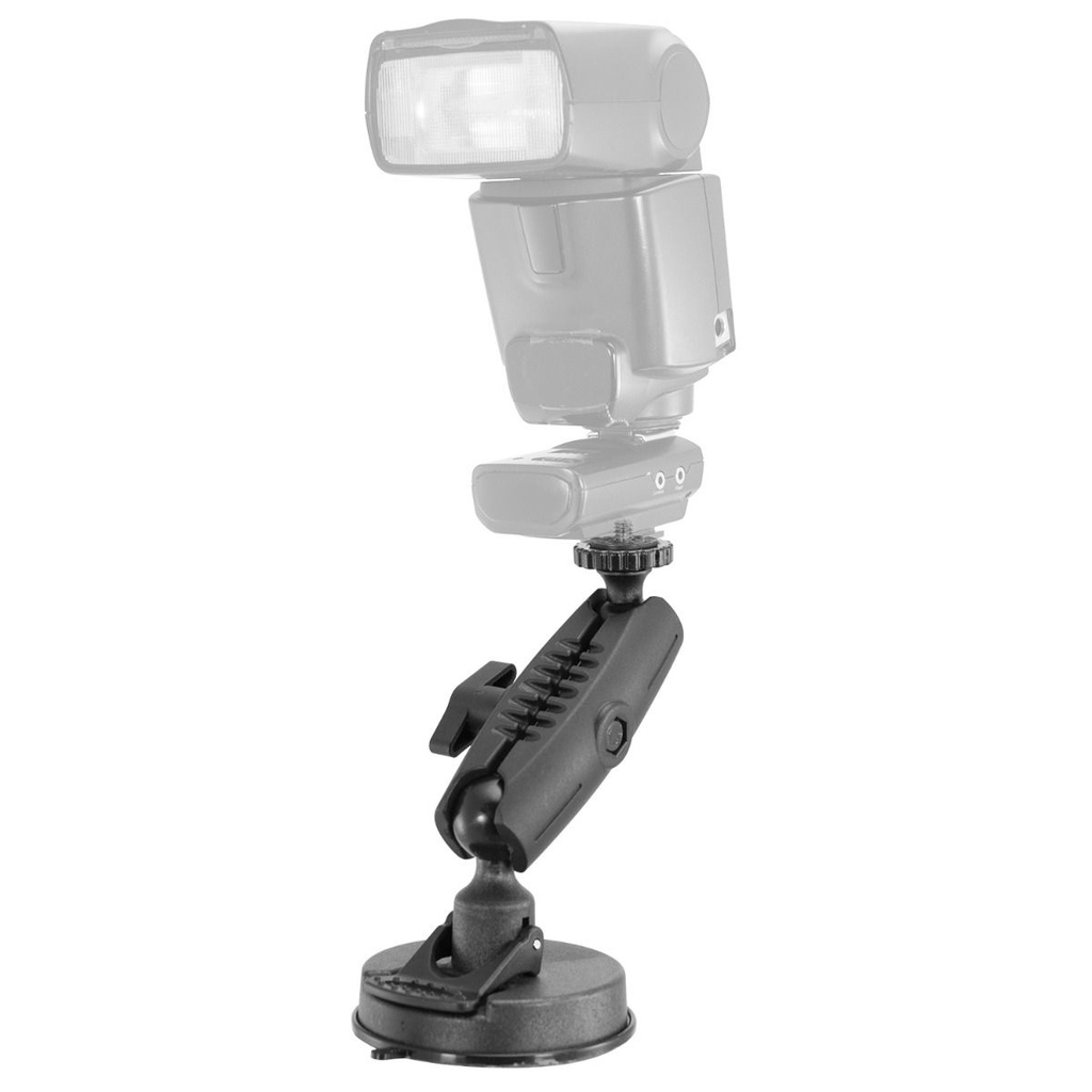 iBOLT ¼” 20 Camera Screw Bizmount Suction Cup Mount - for Industry Standard ¼” 20 Accessories, Cameras, Dash cams, Camera Flashes etc