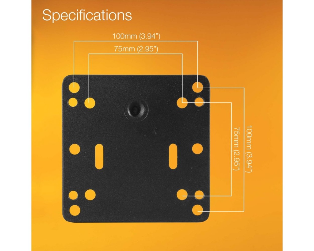 iBOLT VESA 100/75 Plate with 38mm Ball