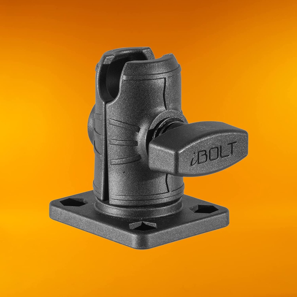 iBOLT Composite 2.5" Open Socket AMPS Drill Base Mount for 1-inch/ 25mm Ball Joints