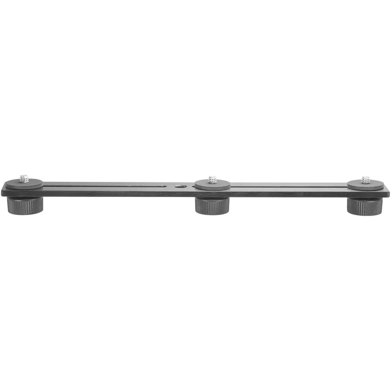 iBOLT 10 inch Tripod Camera Slider Bar with 3 Camera Screw
