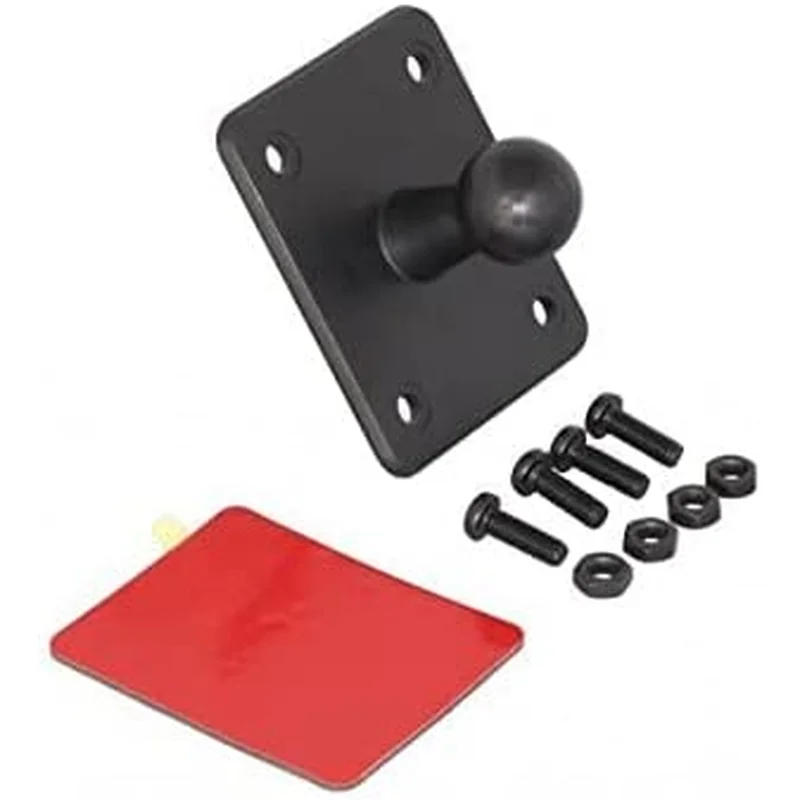 [21145] iBOLT 17mm Ball AMPS Adapter Plate with Bolt, Nuts, Adhesive