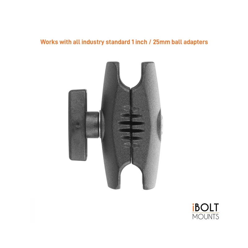 [22202] iBOLT Aluminum 2.75 inch Double Socket Arm for 25mm Ball adapters