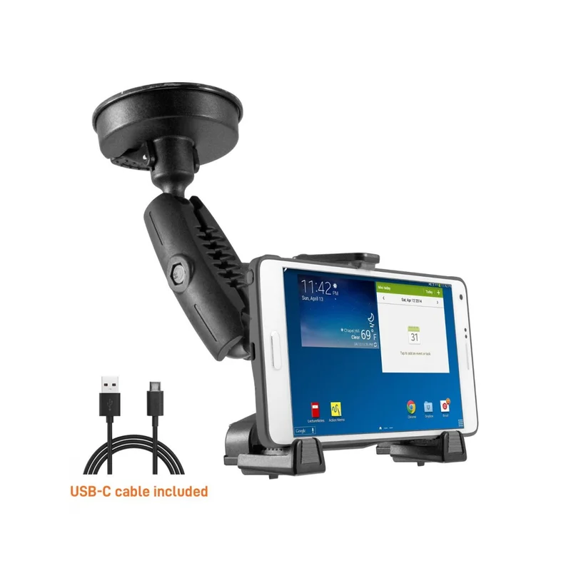 [IBBZ-33969] iBOLT xProDock NFC Bizmount - Phone Holder/Mount with Heavy Duty Suction Cup Base and 1.5m USB-C Cable