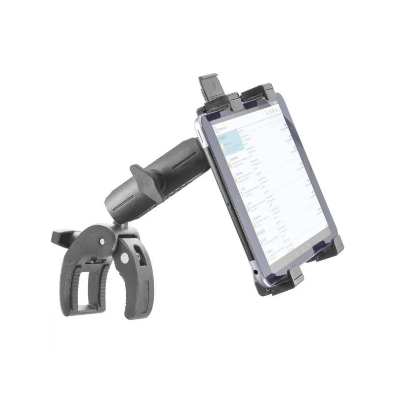 [IBBZ-33974] iBOLT TabDock Bizmount Clamp Heavy Duty Post/Pole Mount for Stationary Bikes, Gym Equipment, Treadmills, Ellipticals, Carts, Wheelchairs