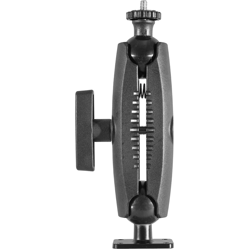 iBolt 38mm / 1.5 inch Metal Rectangular AMPS Pattern to 20mm Composite Camera Screw Dual Ball Mount- Featuring a 5.75-inch Composite 38mm Bizmount Arm