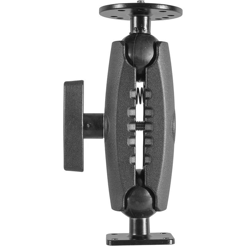 [IBAMPS-34241] iBolt 38mm / 1.5 inch Metal Rectangular AMPS Pattern to ¼ 20” Metal Camera Screw Dual Ball Mount