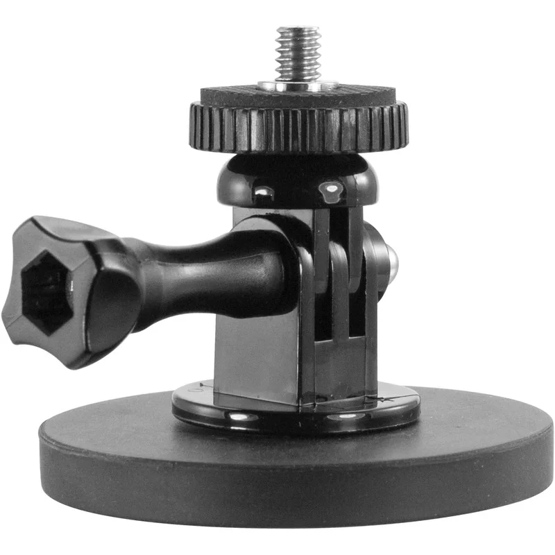 iBOLT 88mm Diameter Magnetic Mount Base w/ 1 / 4 20 Camera Screw and Compatible with GoPro Adapter