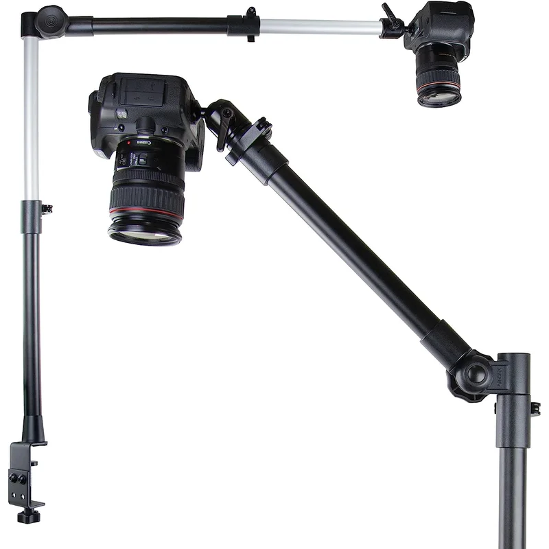 [IBCM-34623] iBOLT Stream-Cast Overhead Camera Rig Desk Mount for DSLR Cameras for Top Down and Front Facing Photography