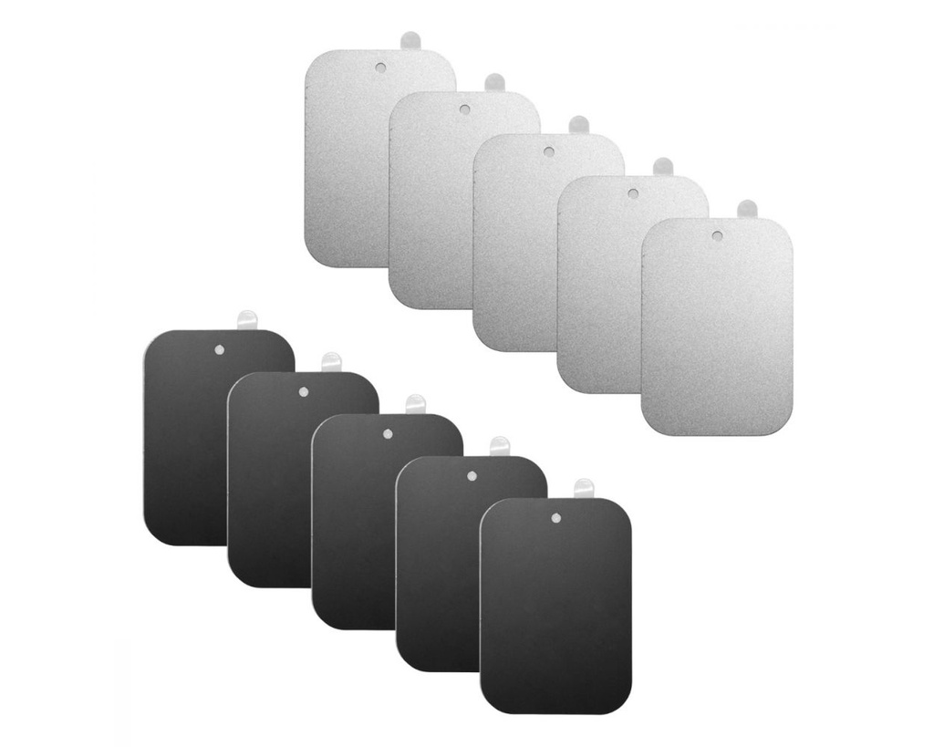 [IBMP-34710] iBOLT (10 Pack) Metal Rectangular Adhesive Plates for Magnetic Smartphone mounts